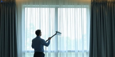 Commercial drapes cleaning service rosemount hotels offices