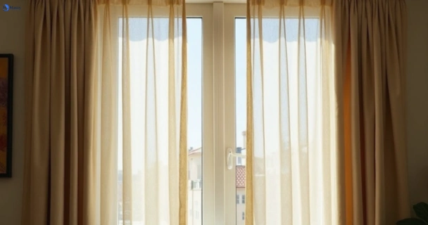 Dull dusty drapes in rosemount before professional cleaning